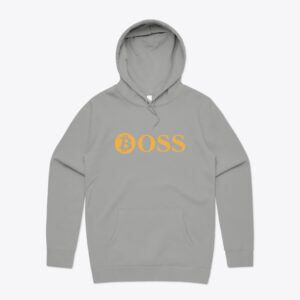 Bitcoin Boss Men's Stencil Hoodie